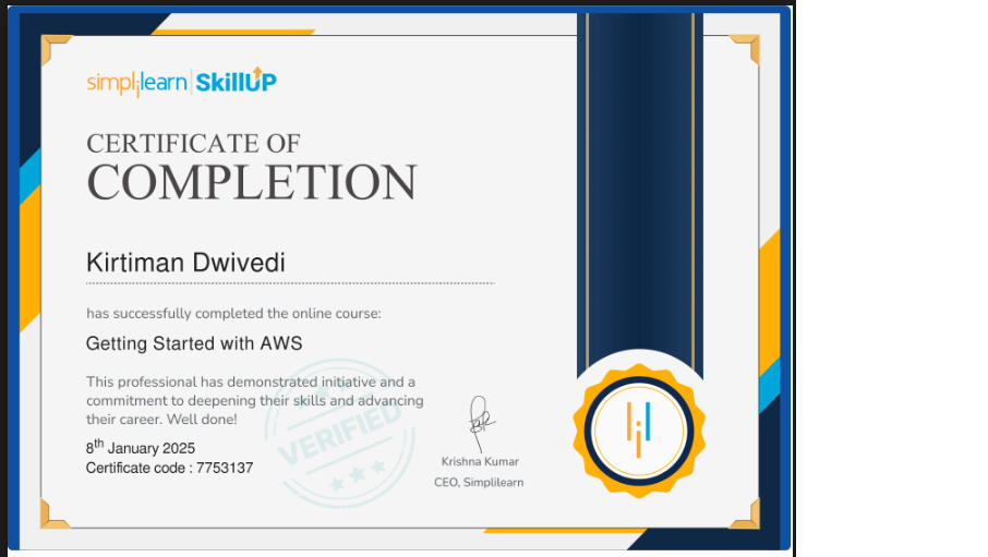 Certification 4 - AWS for Cloud Technologies