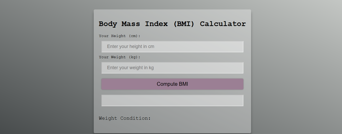 BMI Calculator Pic
