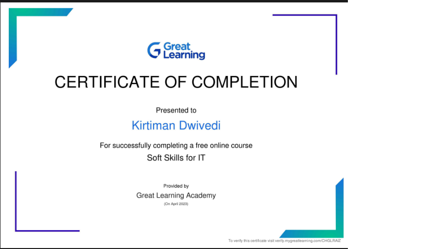 Certification 5 - Soft Skill For IT