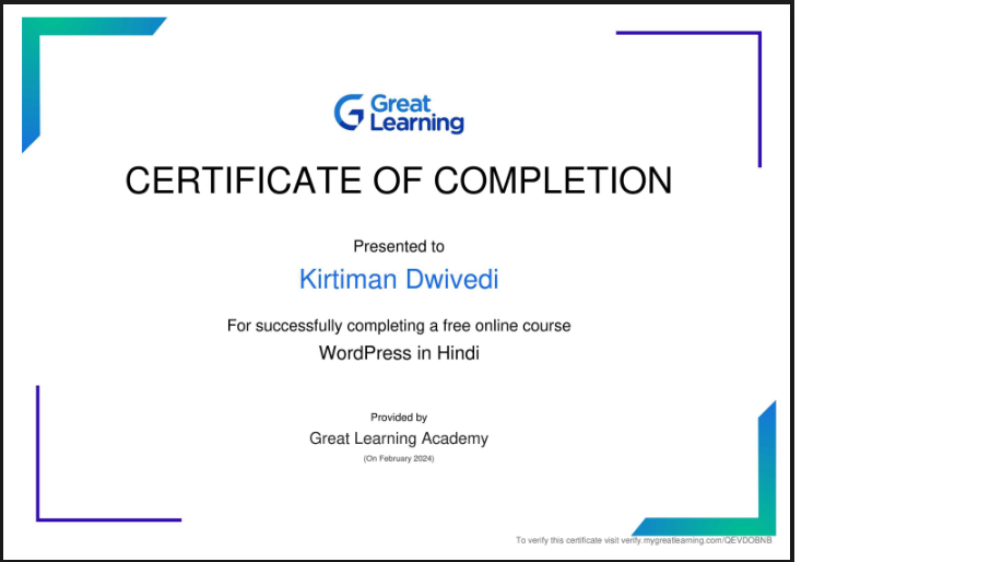 Certification 10 - Wordpress Course